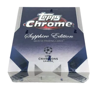 2019-20 Topps Chrome UEFA Champions Sapphire Factory Sealed Hobby Box Haaland RC