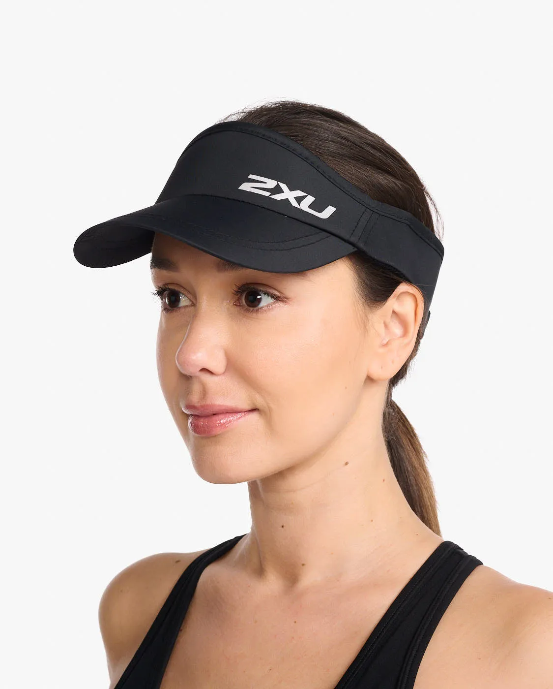 2XU Run Visor | Black