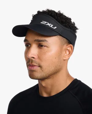 2XU Run Visor | Black