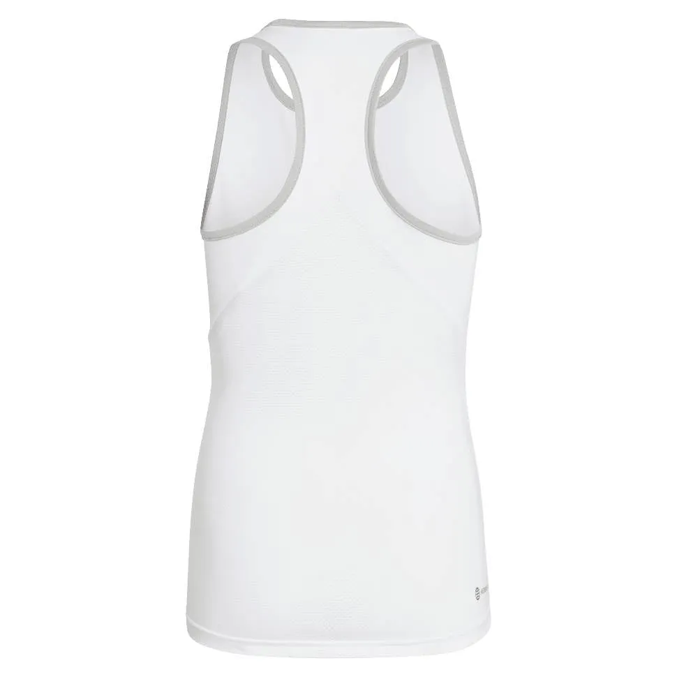 adidas Girls' Club Tank Top (White)