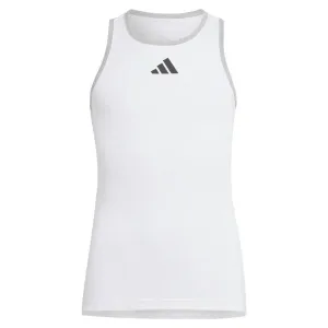 adidas Girls' Club Tank Top (White)