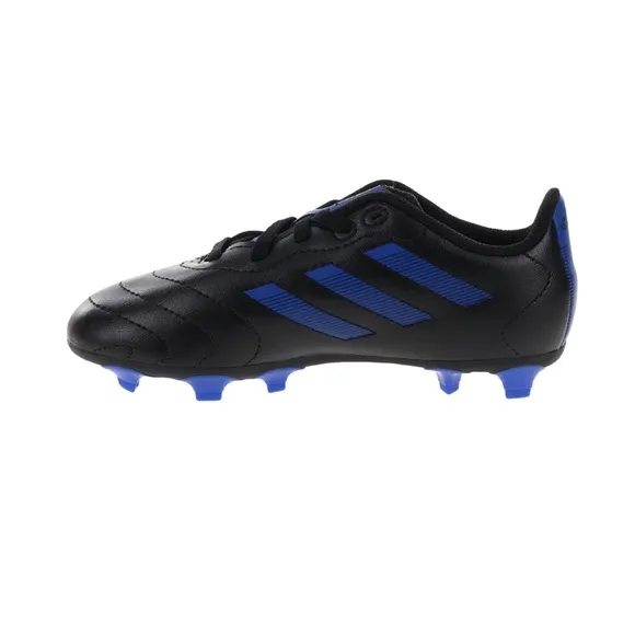 Adidas Goletto VIII FG Kids’ Soccer Shoes Black &amp; Blue – Boys Size 6