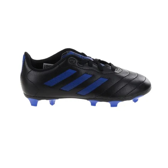 Adidas Goletto VIII FG Kids’ Soccer Shoes Black &amp; Blue – Boys Size 6