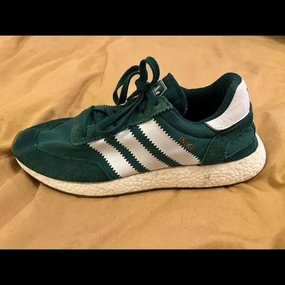 Adidas Iniki Runner‎ Shoes, Collegiate Green, Size 11.5
