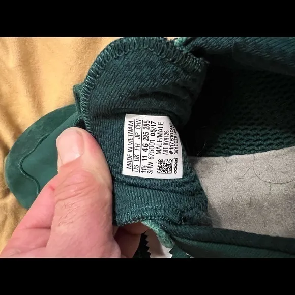 Adidas Iniki Runner‎ Shoes, Collegiate Green, Size 11.5