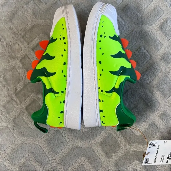 Adidas Superstar 360 I Dinosaur Toddlers' Shoes Green/Cloud White GX 3269 8K