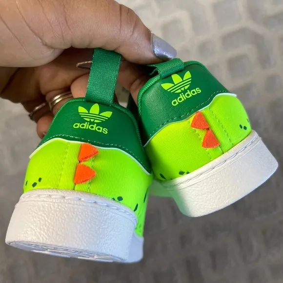Adidas Superstar 360 I Dinosaur Toddlers' Shoes Green/Cloud White GX 3269 8K