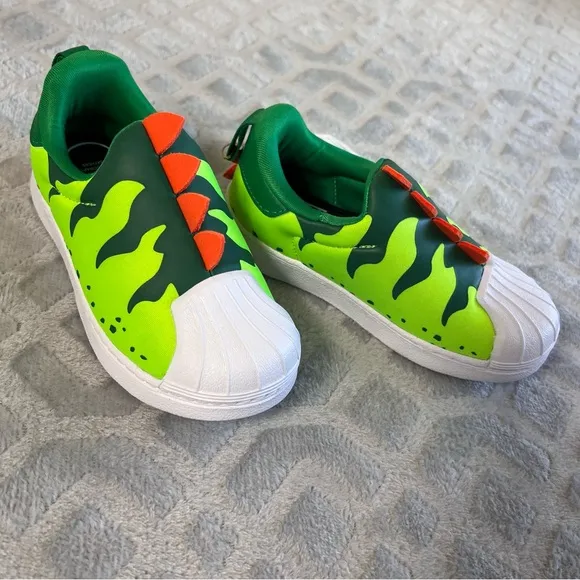 Adidas Superstar 360 I Dinosaur Toddlers' Shoes Green/Cloud White GX 3269 8K