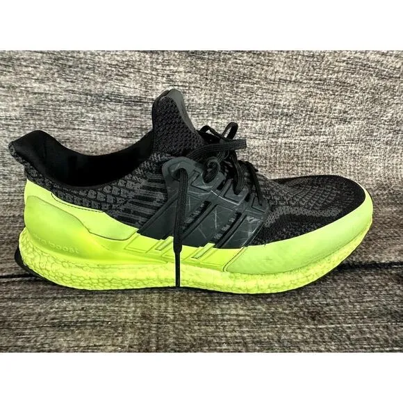 Adidas Ultraboost 5.0 Dna Black Solar Yellow Shoes Men's Size 12 H68071