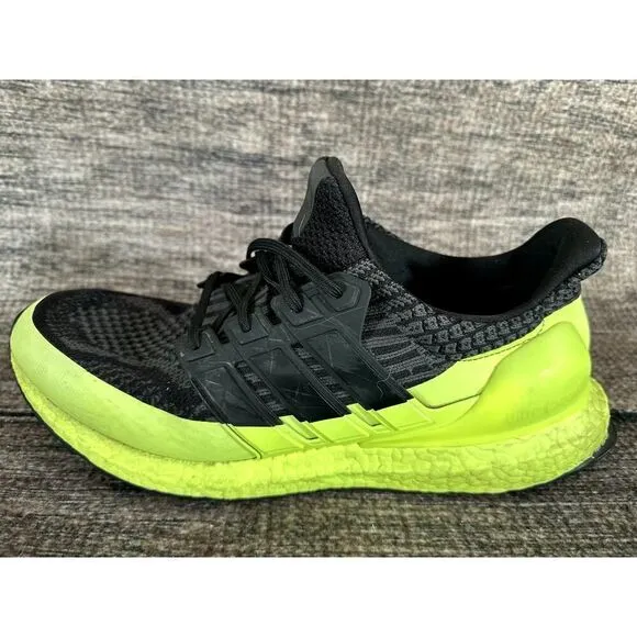 Adidas Ultraboost 5.0 Dna Black Solar Yellow Shoes Men's Size 12 H68071