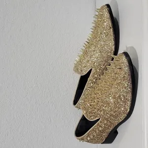 Alberto Fellini Men's Size 9.5 Sparko 16 Gold Spikes