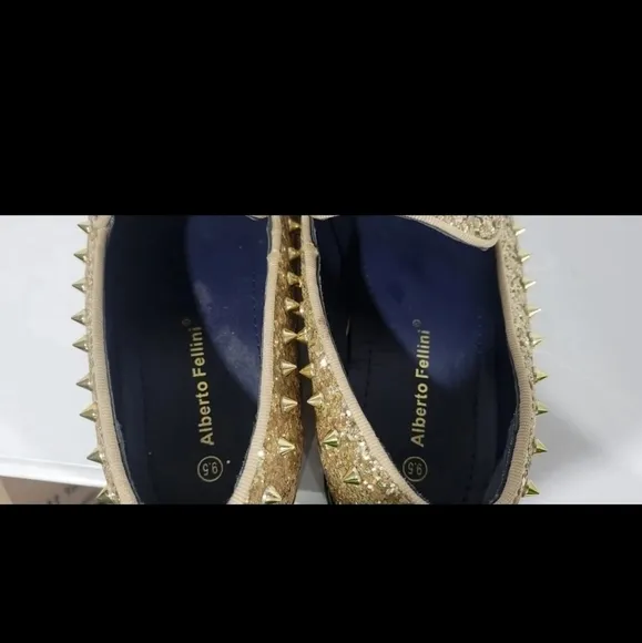Alberto Fellini Men's Size 9.5 Sparko 16 Gold Spikes