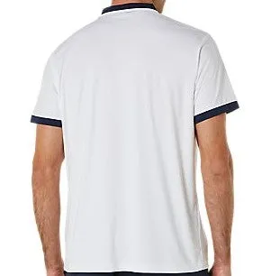 Asics Brilliant White/Midnight Court Polo Men Tennis Shirt