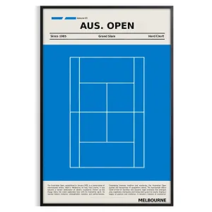 Australian Open Gran Slam Tournament Tennis Poster