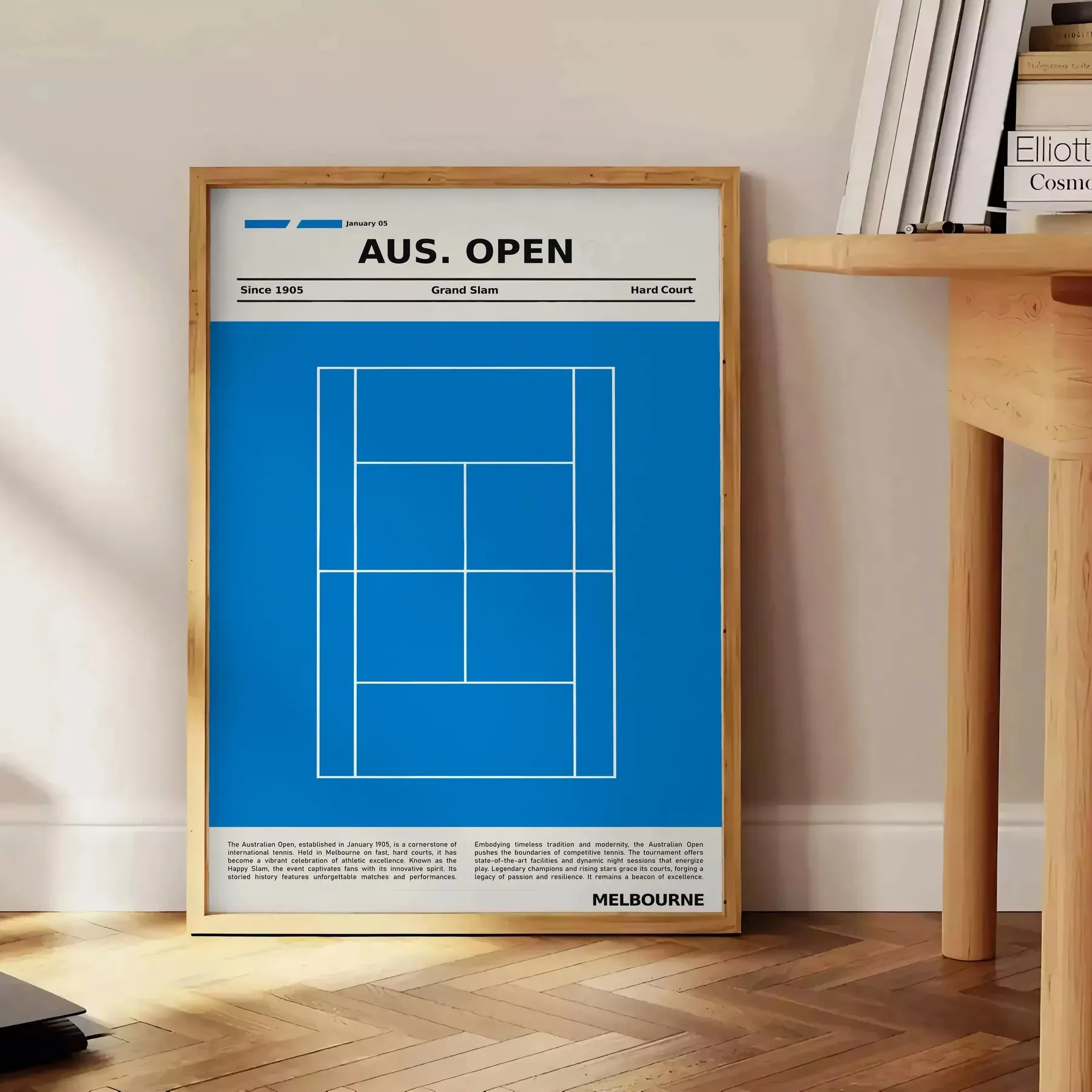 Australian Open Gran Slam Tournament Tennis Poster