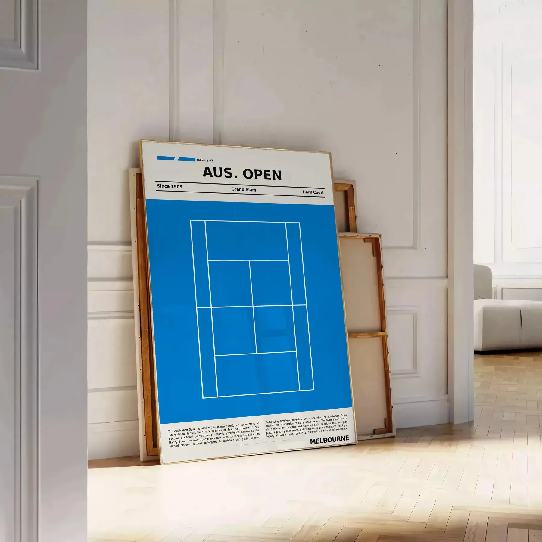 Australian Open Gran Slam Tournament Tennis Poster
