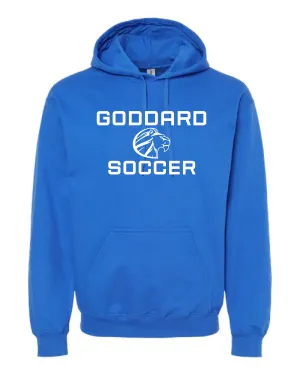 Blue Soccer Hoodie with Lion Head