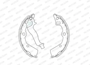 Brake Shoes Kia Picanto 1.1 G4Hg 2004 2011 Front Solidb4025Sa Ferodo