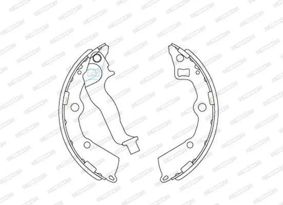Brake Shoes Kia Picanto 1.1 G4Hg 2004 2011 Front Solidb4025Sa Ferodo