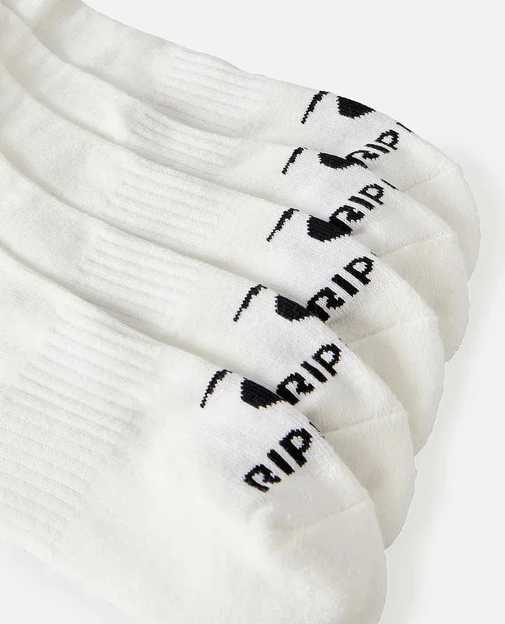 Brand Ankle Sock - White