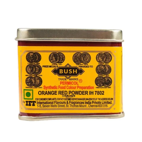 Bush Orange Red Food Colouring