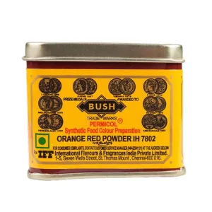Bush Orange Red Food Colouring
