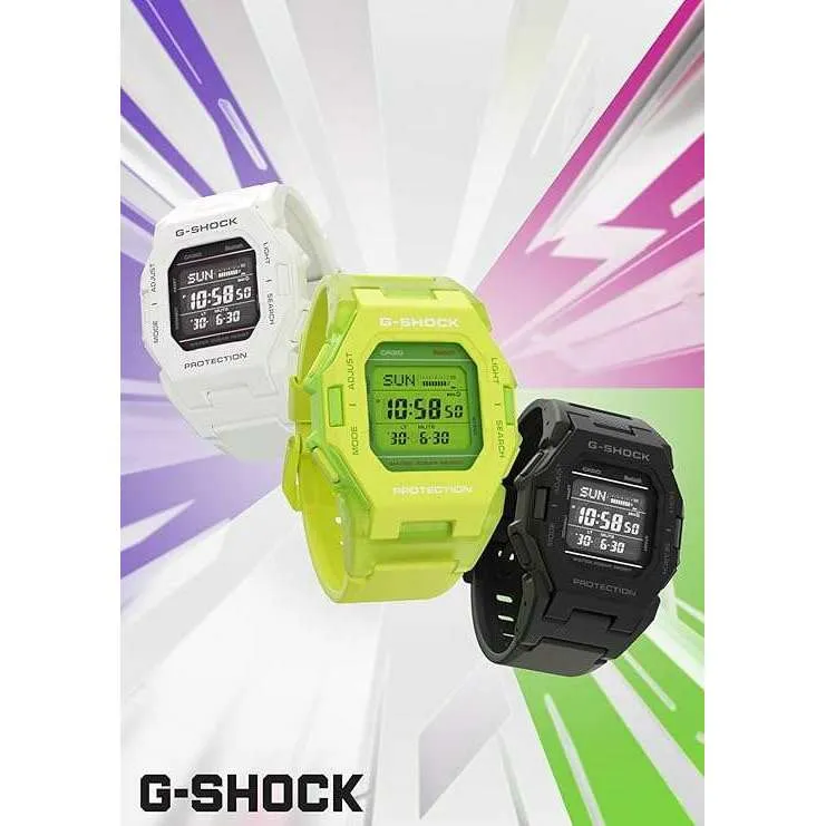 CASIO G-SHOCK BLUETOOTH PODOMETER DIGITAL DIAL NEON GREEN MEN WATCH GD-B500S-3JF