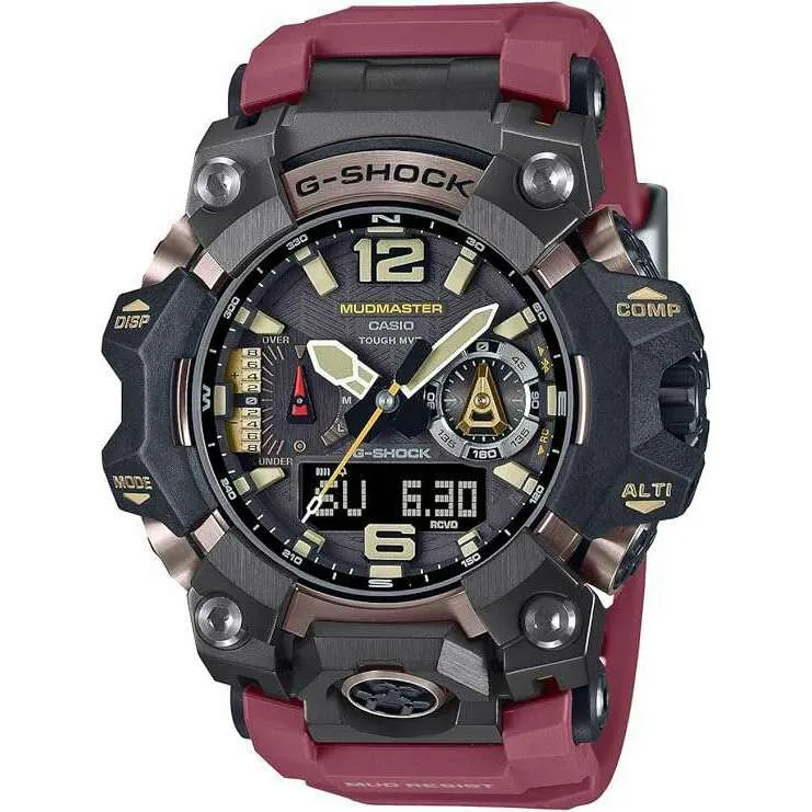 CASIO G-SHOCK MASTER OF G MUDMASTER SERIES ANALOG DIGITAL RED MEN WATCH GWG-B1000-1A4JF