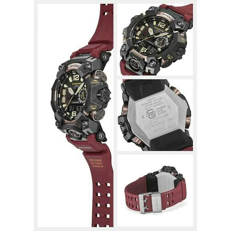 CASIO G-SHOCK MASTER OF G MUDMASTER SERIES ANALOG DIGITAL RED MEN WATCH GWG-B1000-1A4JF