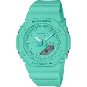 CASIO G-SHOCK MID-SIZE MODEL ANALOG DIGITAL DIAL TURQUOISE BLUE LADIES WATCH GMA-P2100-2AJF