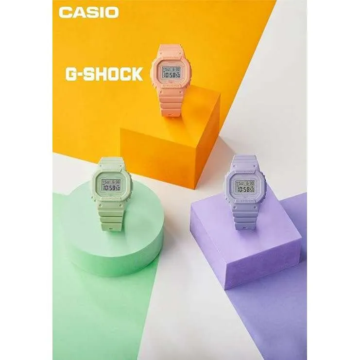 CASIO G-SHOCK MID-SIZE MODEL GREEN RESIN STRAP DIGITAL DIAL LADIES WATCH GMD-S5600BA-3JF