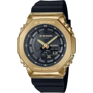 CASIO G-SHOCK MID-SIZE MODEL METAL COVERED BLACK & GOLD UNISEX WATCH GM-S2100GB-1AJF
