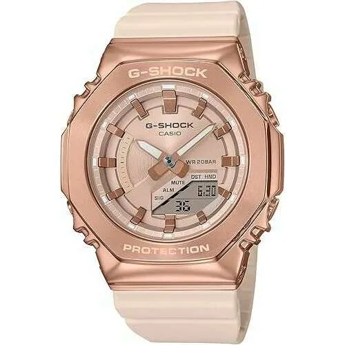CASIO G-SHOCK MID-SIZE MODEL METAL COVERED PINK BEIGE LADIES WATCH GM-S2100PG-4AJF