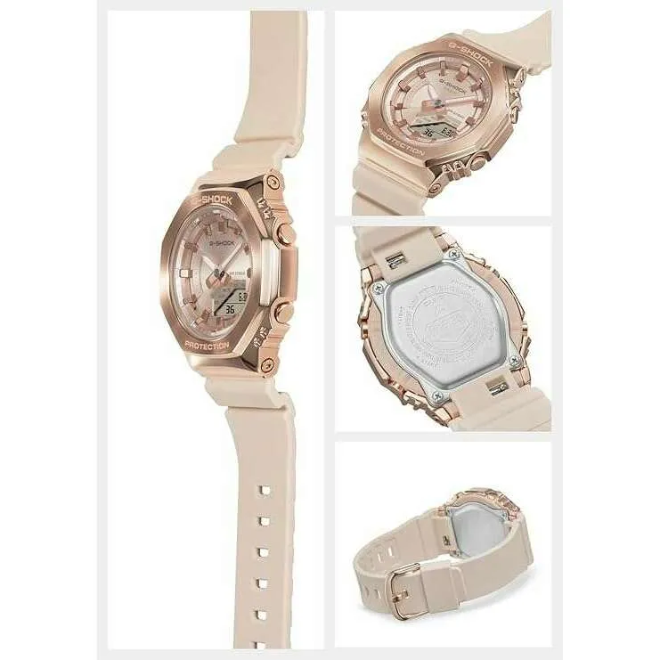 CASIO G-SHOCK MID-SIZE MODEL METAL COVERED PINK BEIGE LADIES WATCH GM-S2100PG-4AJF