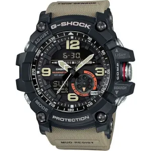 CASIO G-SHOCK MUDMASTER BEIGE & BLACK ANALOG DIGITAL MEN WATCH GG-1000-1A5JF