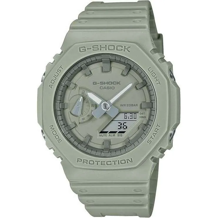 CASIO G-SHOCK NATURAL COLOR SERIES LIMITED MODEL DAY-DATE KHAKI MEN WATCH GA-2100NC-3AJF