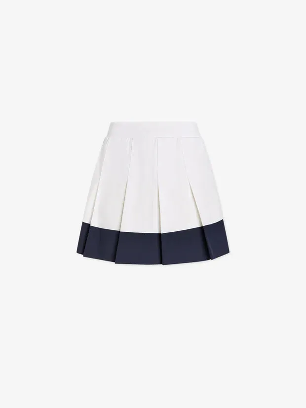 Chase Mid Rise Skort 14.5 in White/Blue Nights
