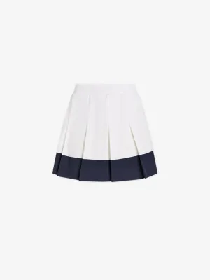 Chase Mid Rise Skort 14.5 in White/Blue Nights