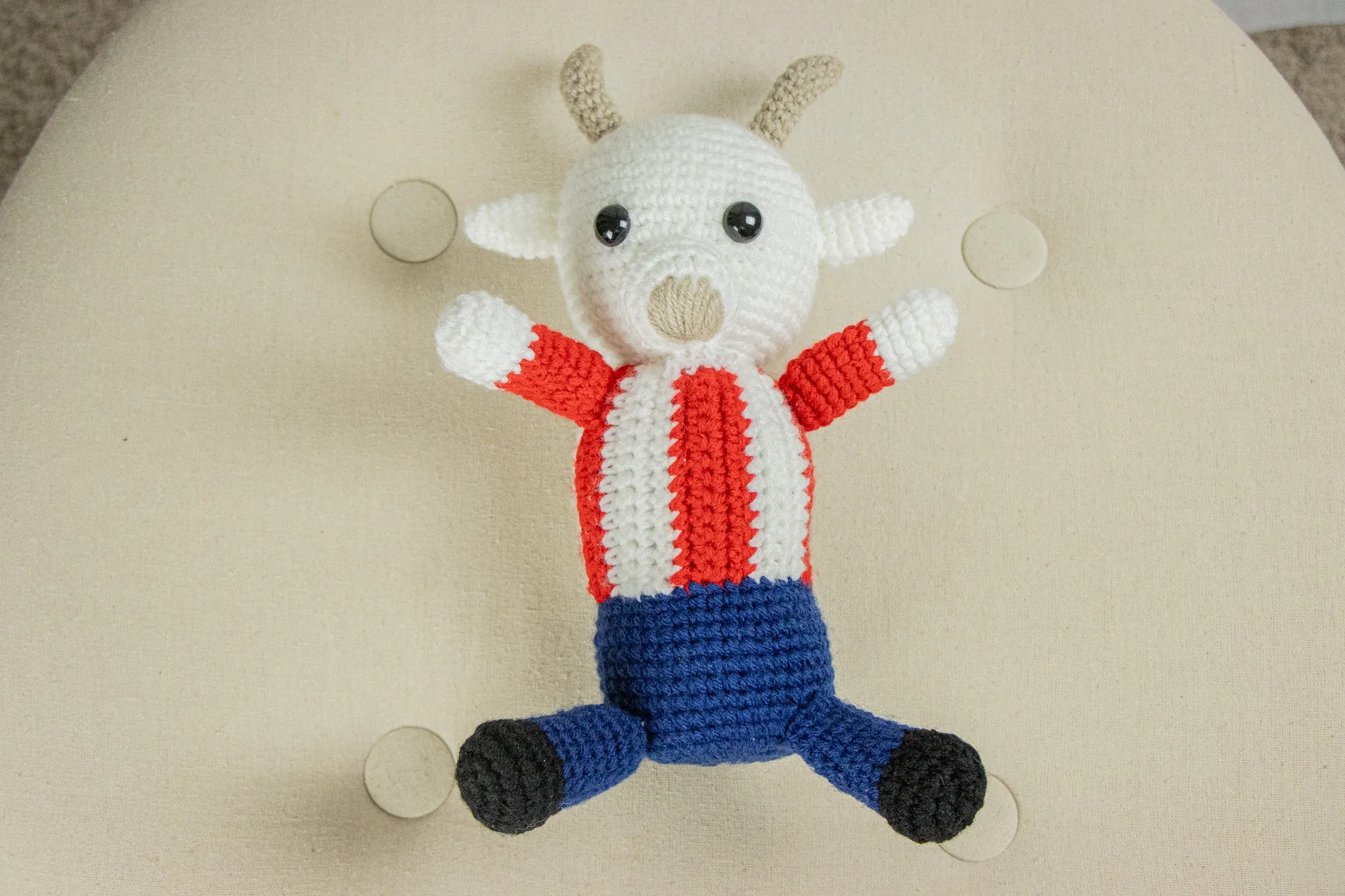 Chivas del Guadalajara Crochet Goat Mascot