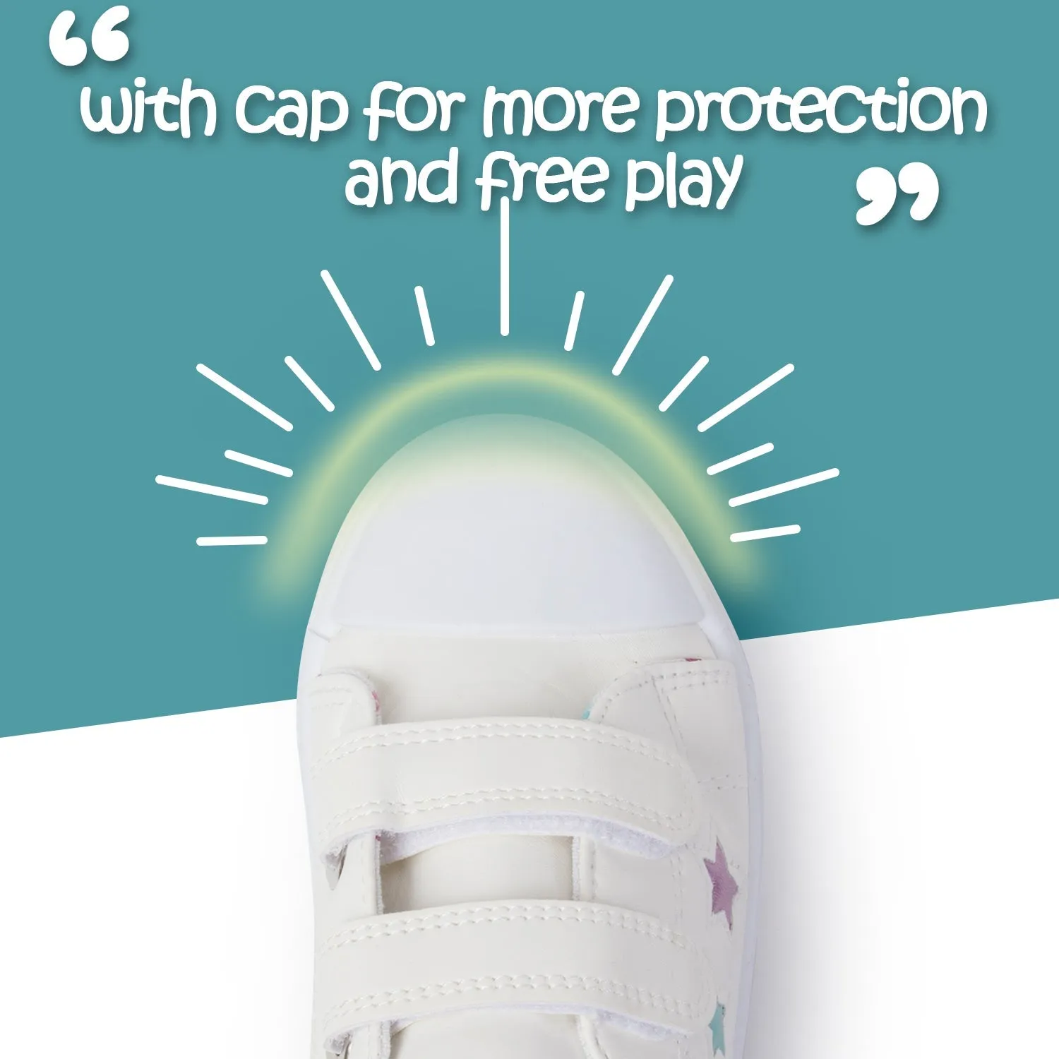 Colorful Stars Soft White Walking Shoes