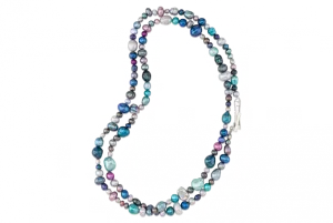 Cool Mixed Pearl Toggle Necklace