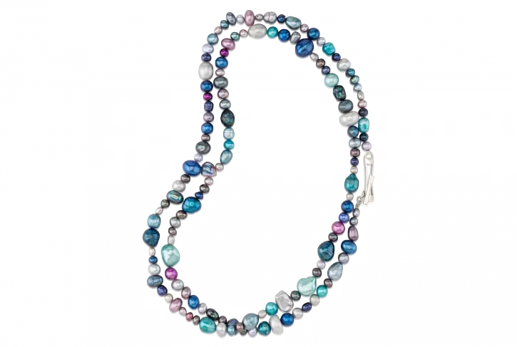 Cool Mixed Pearl Toggle Necklace