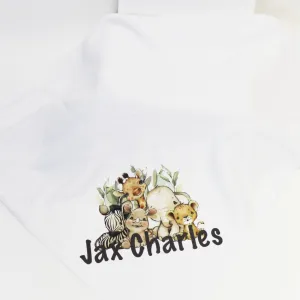 Cute Safari Printed Personalised Blanket