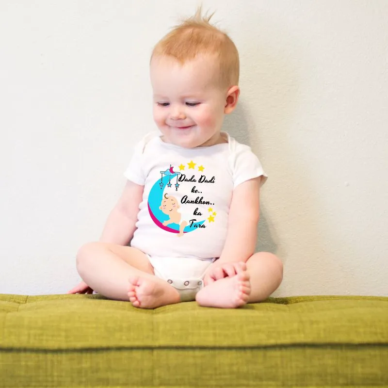 Dada Dadi ke Ankhon ka Tara Onesie for Baby Boys & Baby Girls