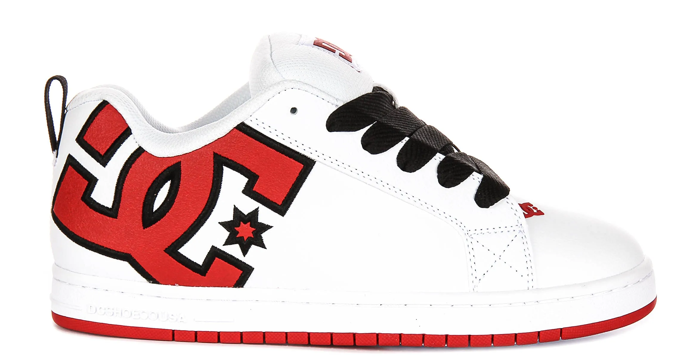 Dc Shoes Court Graffik In White Red For Men