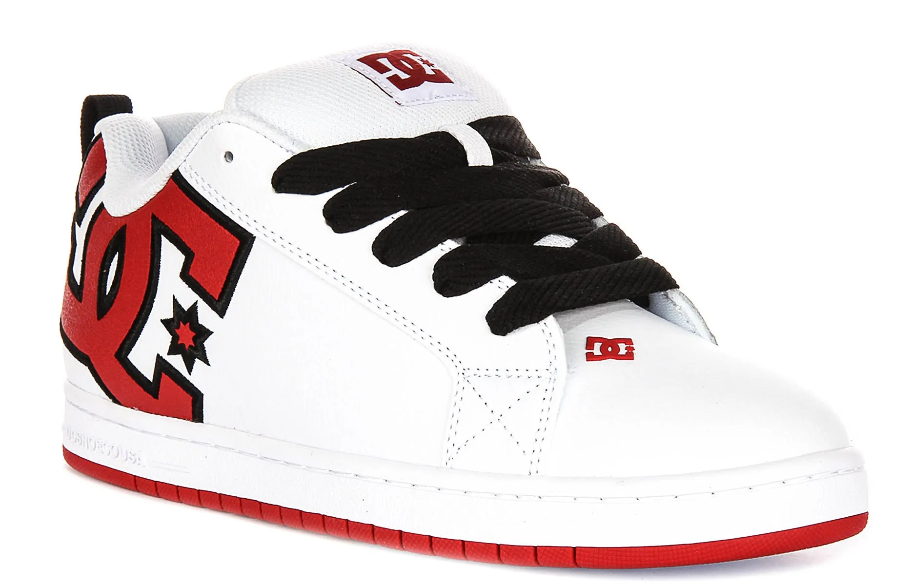 Dc Shoes Court Graffik In White Red For Men
