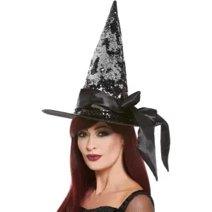 Deluxe Reversible Sequin Witch Hat