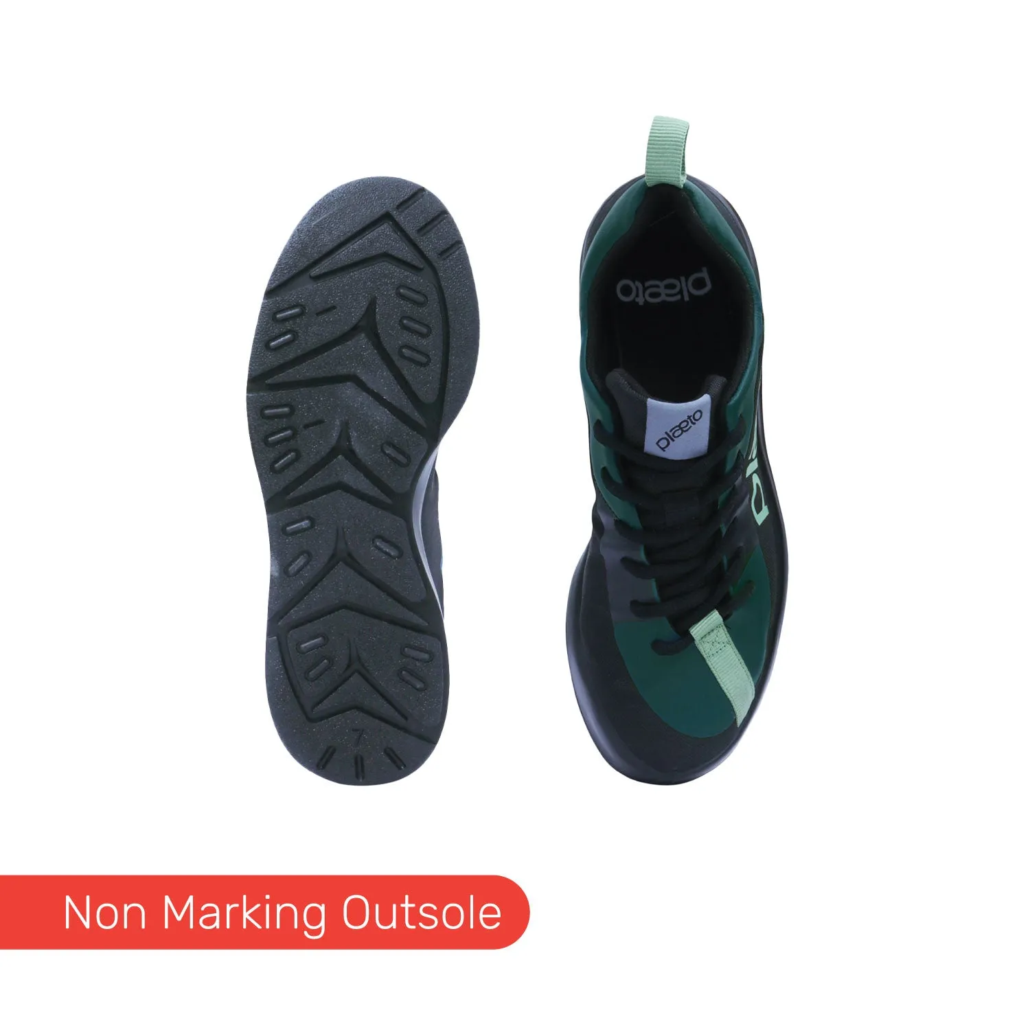 Drift Men's Sports Shoes - Black / Malachite Green
