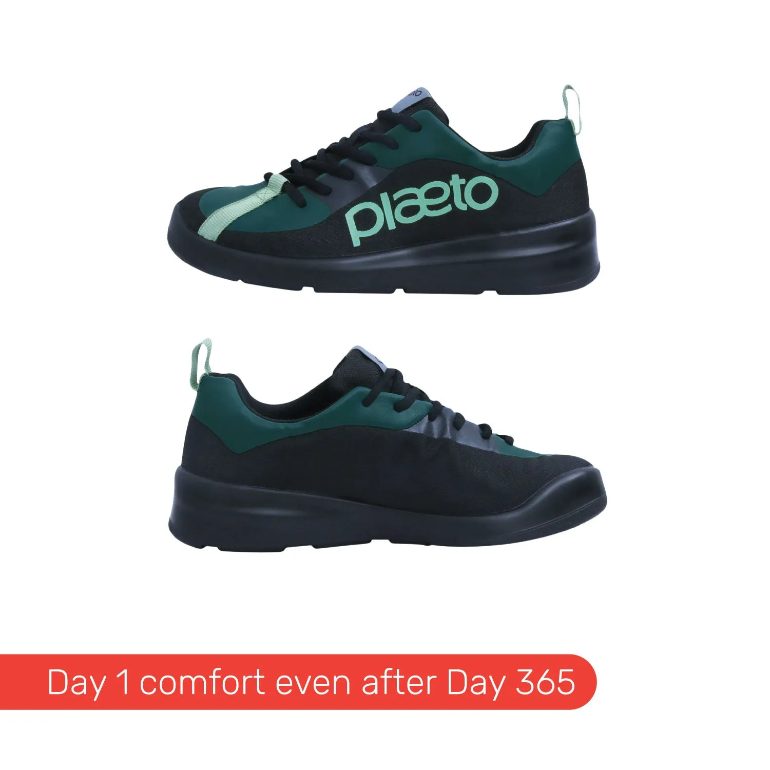 Drift Men's Sports Shoes - Black / Malachite Green