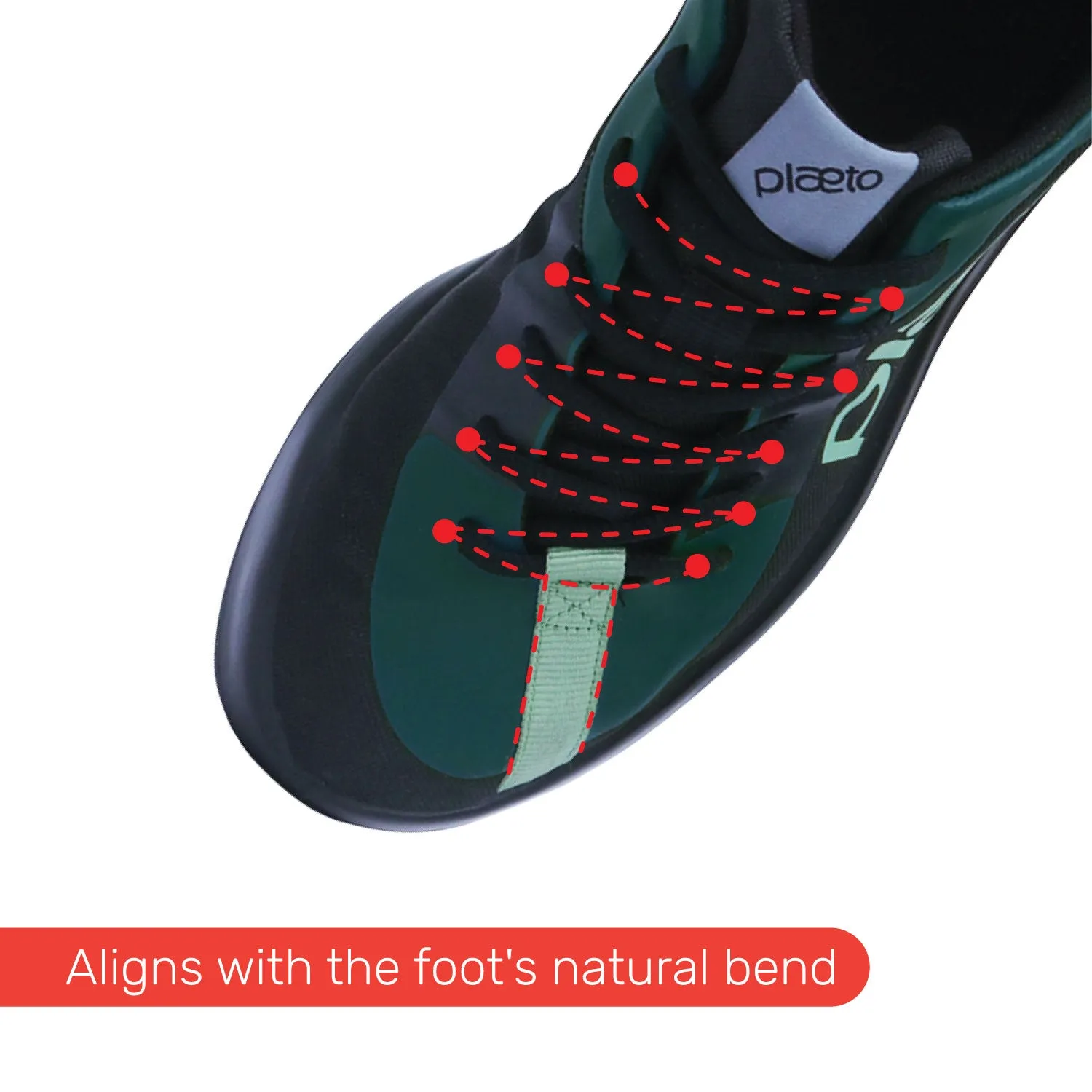 Drift Men's Sports Shoes - Black / Malachite Green